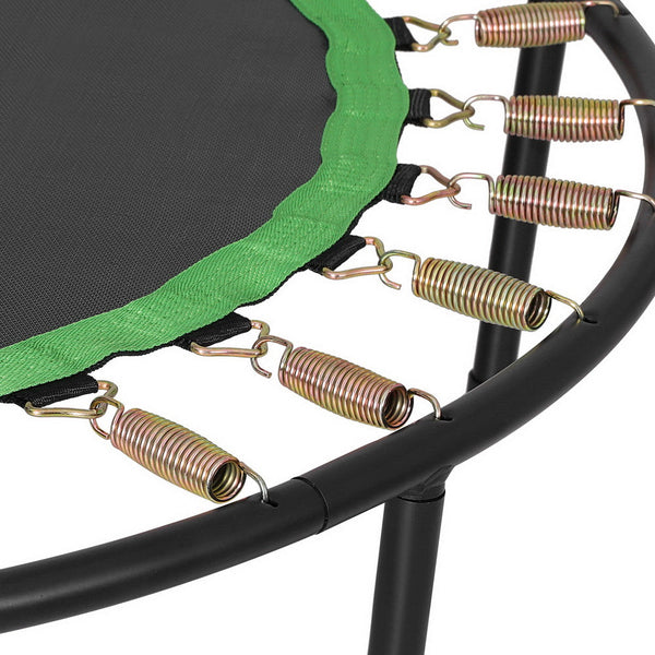 Everfit 48inch Round Trampoline Kids Exercise Fitness Adjustable Handrail Green Everfit