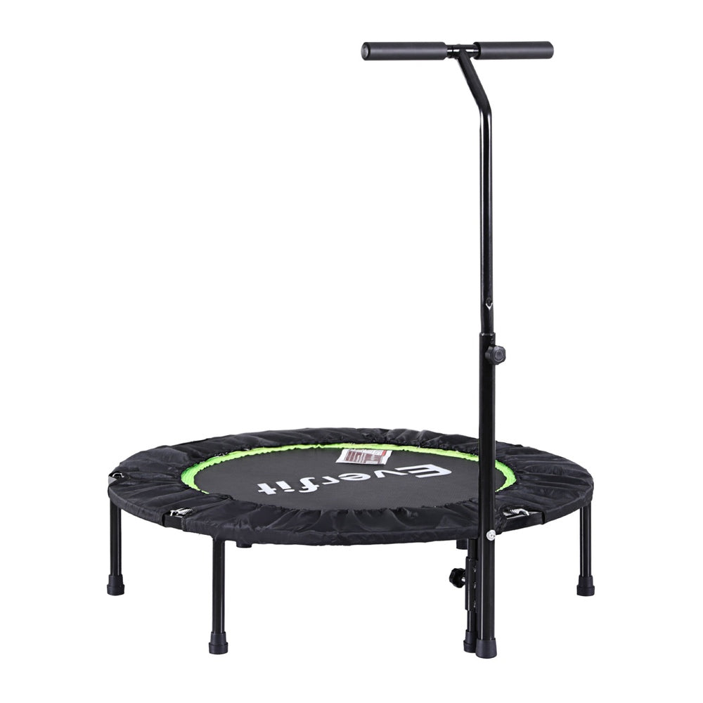 Everfit 40inch Fitness Foldable Trampoline Jumping Rebounder Home Gym Handrail Everfit