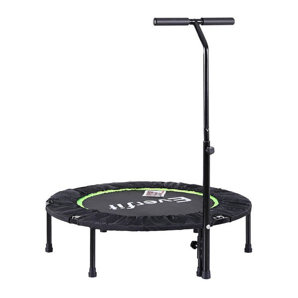 Everfit 40inch Fitness Foldable Trampoline Jumping Rebounder Home Gym Handrail Everfit