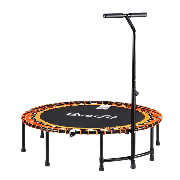 Everfit 48inch Fitness Foldable Trampoline Jumping Rebounder Home Gym Handrail Everfit