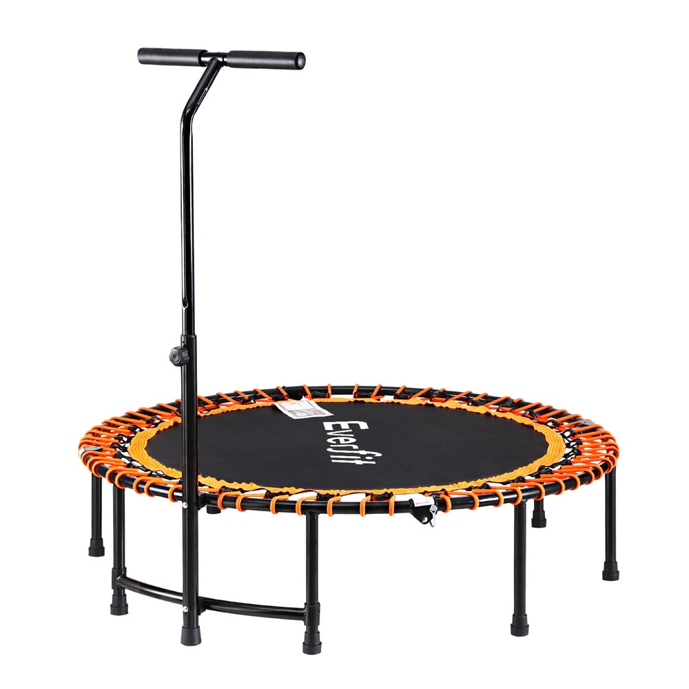 Everfit 48inch Fitness Foldable Trampoline Jumping Rebounder Home Gym Handrail Everfit