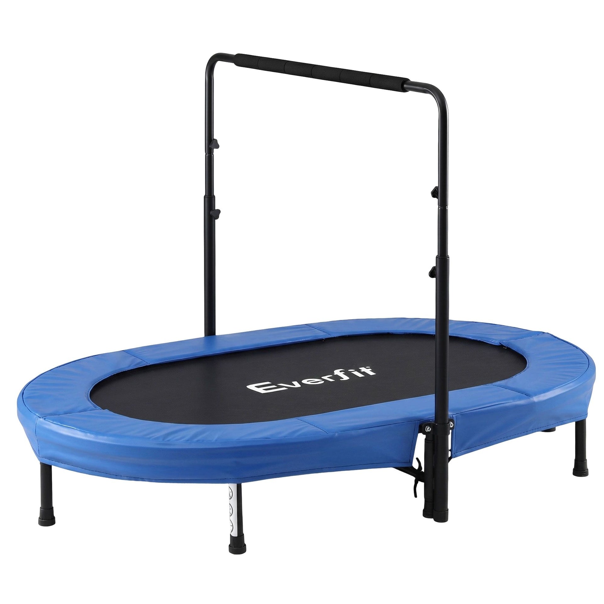 Everfit 56-Inch Foldable Fitness Trampoline Indoor Rebounder Adjustable Handrail Awezingly
