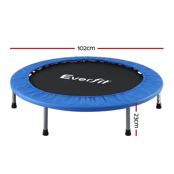 Everfit 40-Inch Fitness Trampoline Rebounder Mini Round Trampoline Home Workouts Awezingly