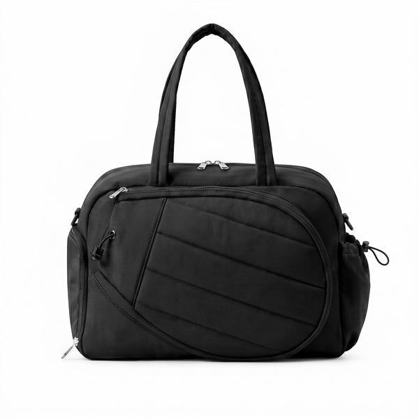 Everfit Tennis Tote Bag Gym Bag Sports Duffle Bags Holds 2 Rackets Black Awezingly