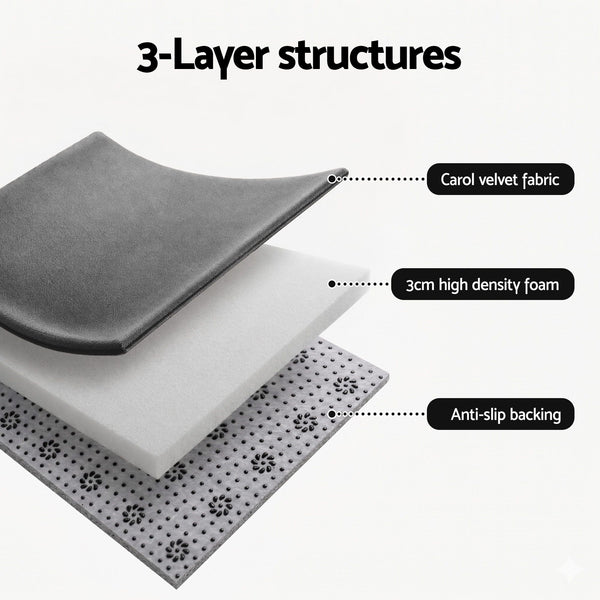Artiss Tatami Mat Floor Mattress 3cm Thick Futon Mattresses Mellow Mat Rugs Living Room Grey Awezingly
