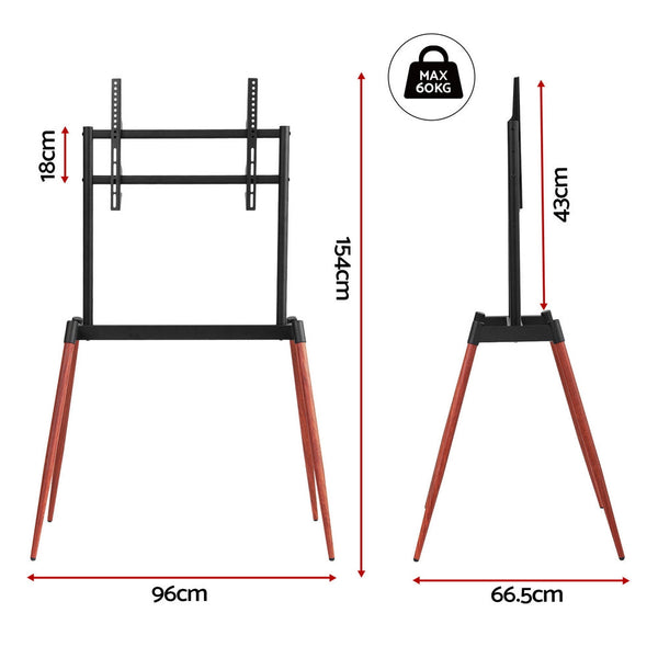 Artiss TV Stand 32-75 inch LED LCD Screen Wooden Floor Easel Height Adjustable Awezingly