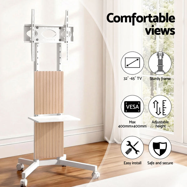 Artiss Mobile TV Floor Stand for 32-65