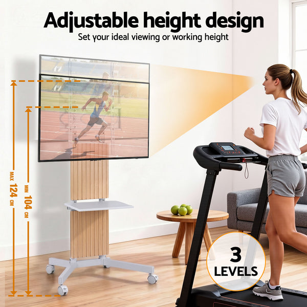 Artiss Mobile TV Floor Stand for 32-65