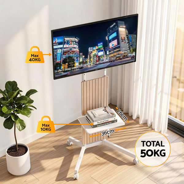 Artiss Mobile TV Floor Stand for 32-65