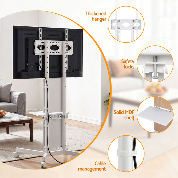 Artiss Mobile TV Floor Stand for 32-65