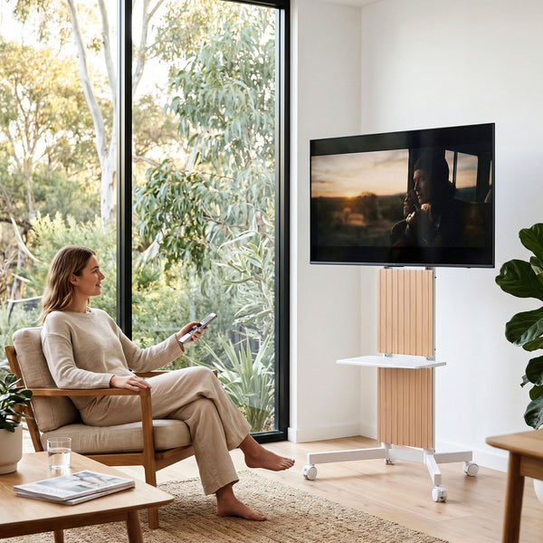 Artiss Mobile TV Floor Stand for 32-65