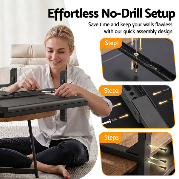 Artiss Universal TV Stand for 24-86 inch TVs LED Screen Table Top Desktop Mount Awezingly