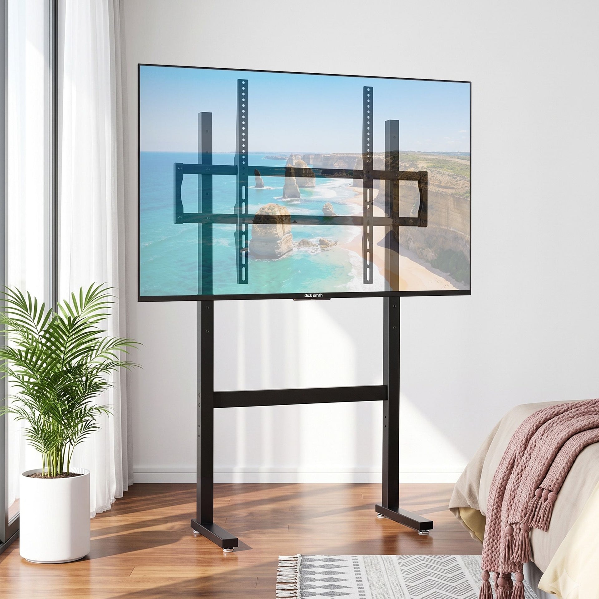 Artiss Universal Floor TV Stand for 32-100 Inch Screens Heavy Duty 40kg Capacity Awezingly