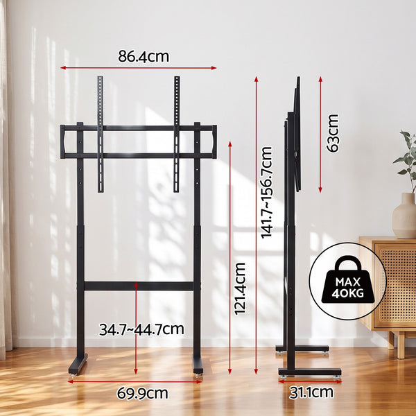 Artiss Universal Floor TV Stand for 32-100 Inch Screens Heavy Duty 40kg Capacity Awezingly