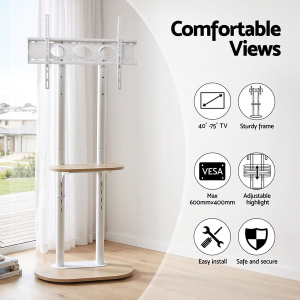 Artiss Mobile TV Floor Stand 40-75