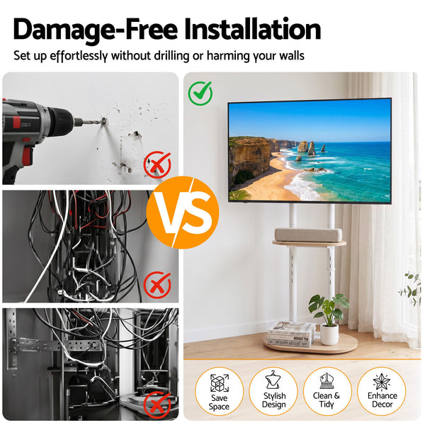 Artiss Mobile TV Floor Stand 40-75