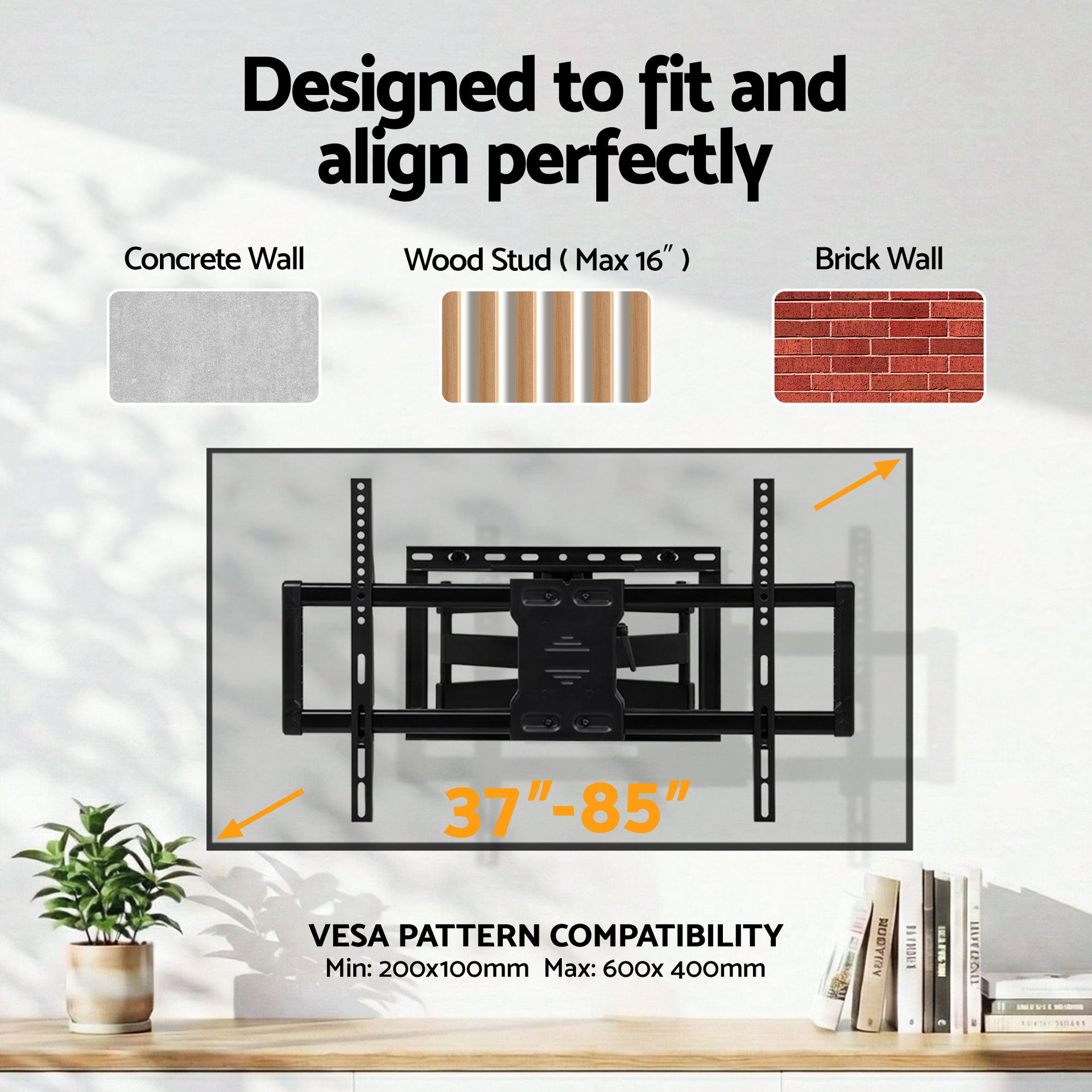 Artiss TV Wall Mount Bracket for 37