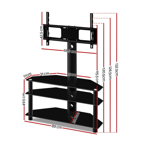Artiss 3 Tier Floor TV Stand with Bracket Shelf Mount Artiss