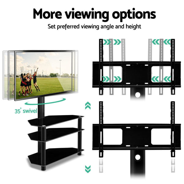 Artiss 3 Tier Floor TV Stand with Bracket Shelf Mount Artiss