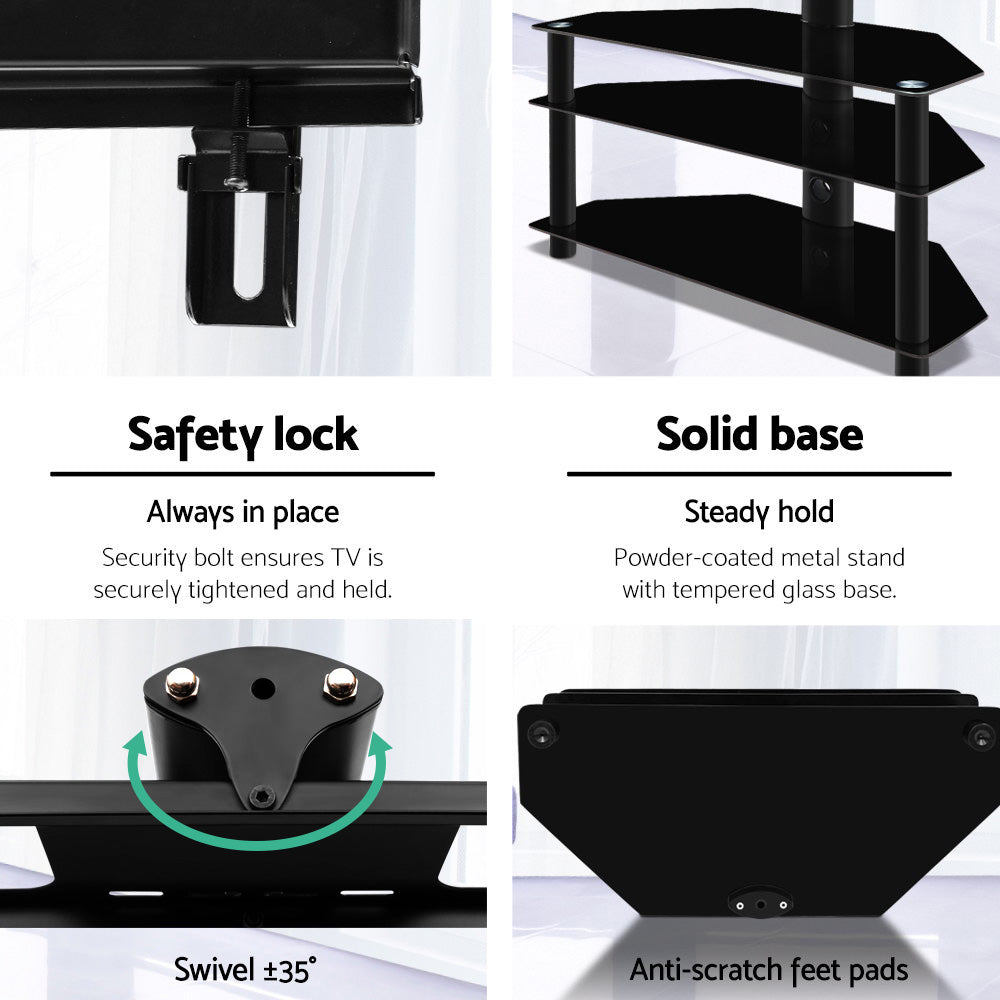 Artiss 3 Tier Floor TV Stand with Bracket Shelf Mount Artiss