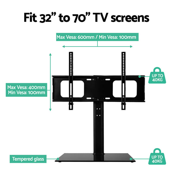 Artiss Table Top TV Swivel Mounted Stand Artiss