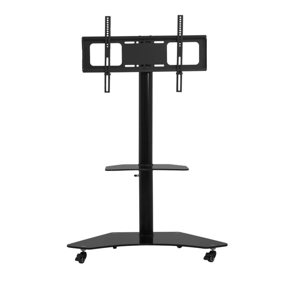 Artiss Floor TV Stand Brakcket Mount Swivel Height Adjustable 32 to 70 Inch Black Artiss