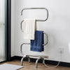 Devanti Electric Heated Towel Rail Rack 5 Bars Freestanding Clothes Dry Warmer