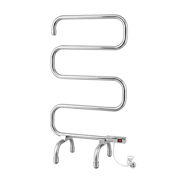 Devanti Electric Heated Towel Rail Rack 5 Bars Freestanding Clothes Dry Warmer Awezingly