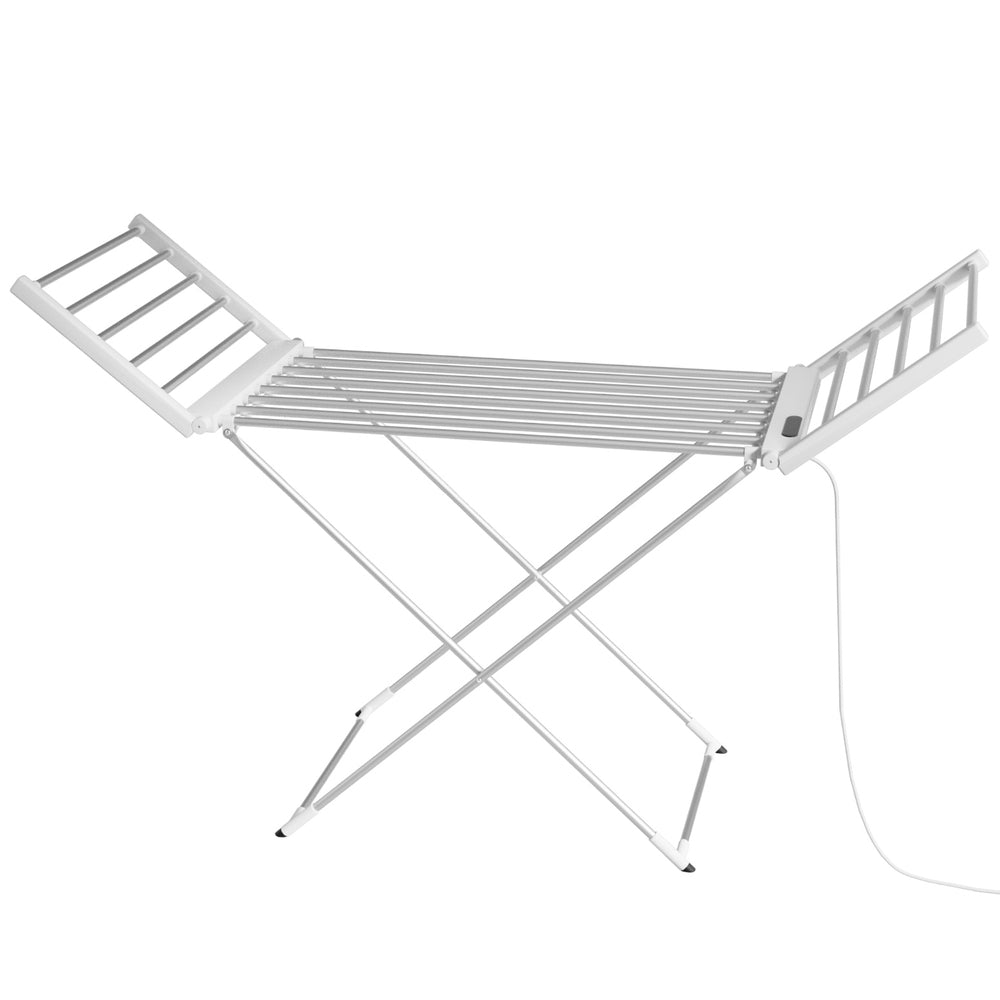 Devanti Foldable Electric Heated Towel Rail Rack with 24H Timer Devanti