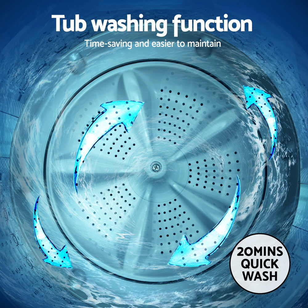 Devanti 6kg Top Load Washing Machine White DEVANTI