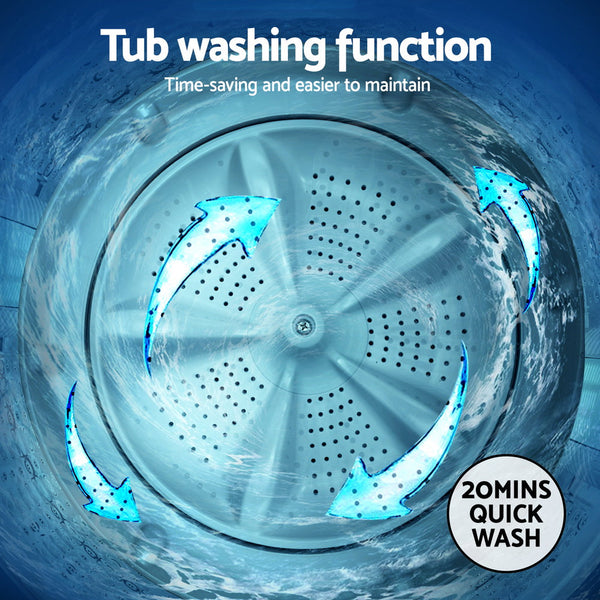 Devanti 6kg Top Load Washing Machine White DEVANTI