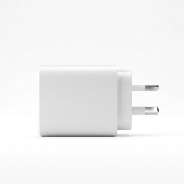 Devanti USB C Charger 30W Fast Charger 3 Port PD Charging Block White Awezingly