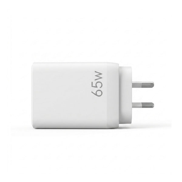 Devanti USB C Charger 65W Fast Charger 3 Port PD Wall Adapter White Awezingly