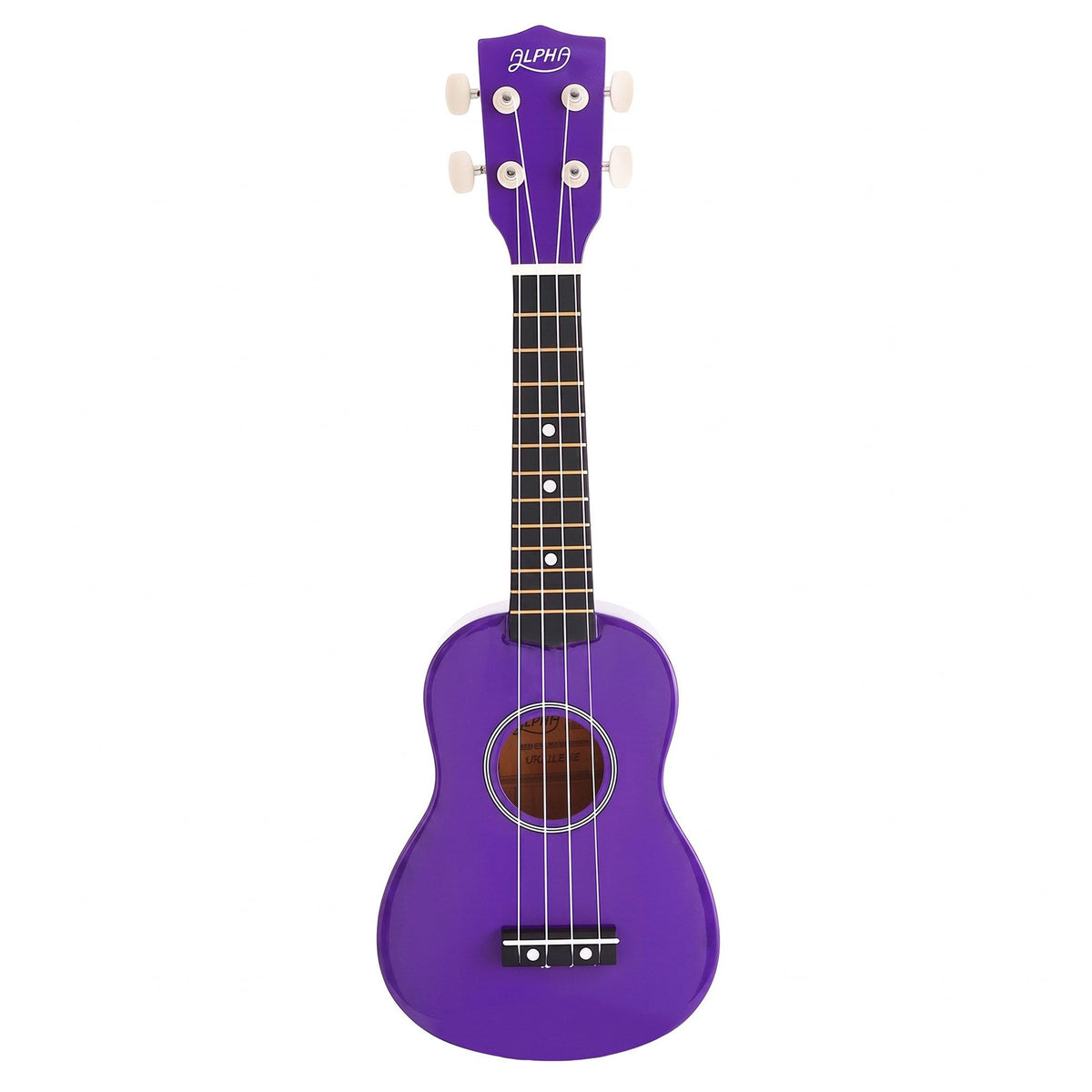 Alpha 21 Inch Ukulele Soprano Beginner Acoustic Small Guitar Kids Strings Purple Awezingly