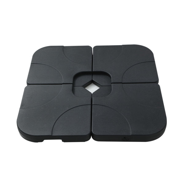 Instahut 3m Outdoor Umbrella w/Base Cantilever Beach Roma 360 Degree Tilt Black Awezingly