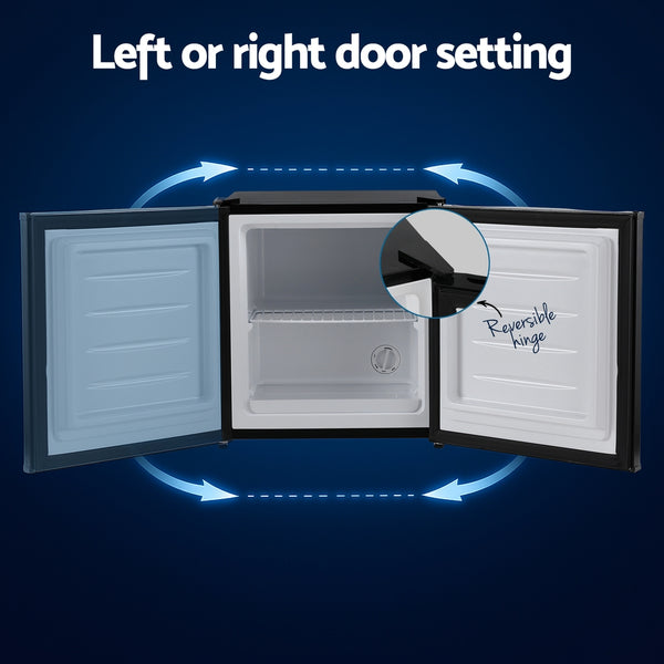 Devanti 31L Small Upright Freezer Vertical Freezer Black Awezingly