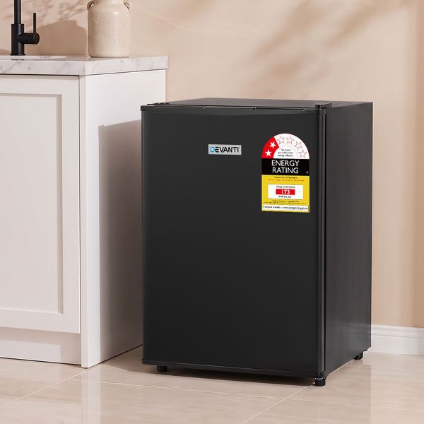 Devanti 42L Upright Freezer Fridge Black Awezingly