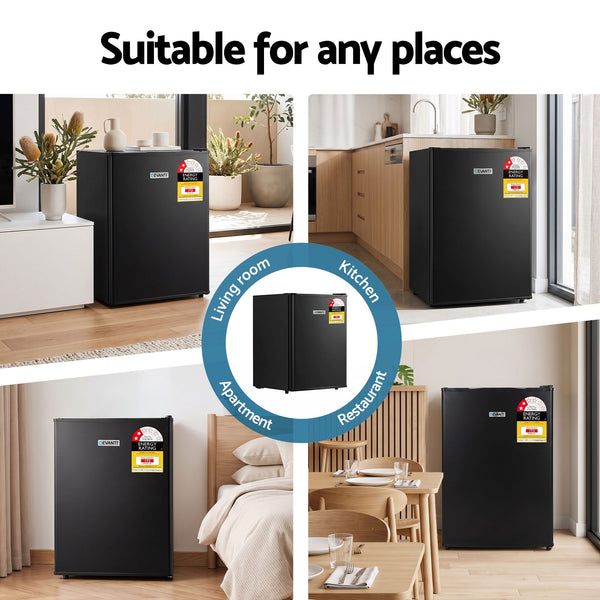 Devanti 42L Upright Freezer Fridge Black Awezingly