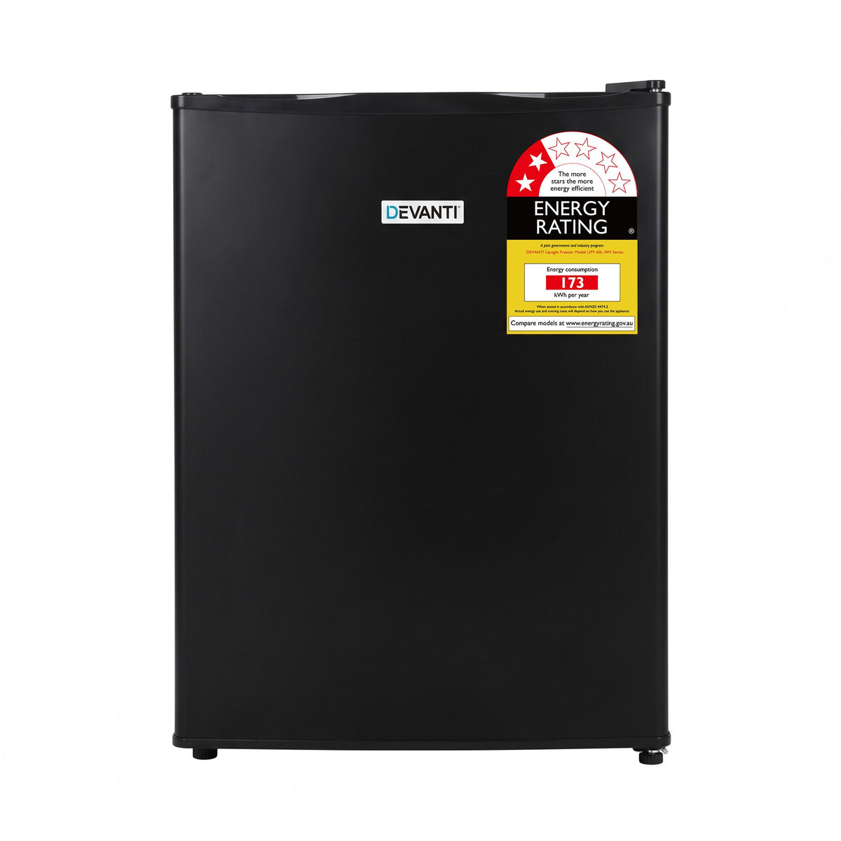 Devanti 42L Upright Freezer Fridge Black Awezingly