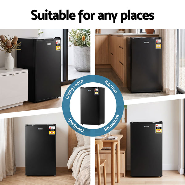 Devanti 81L Upright Freezer Fridge Black Awezingly