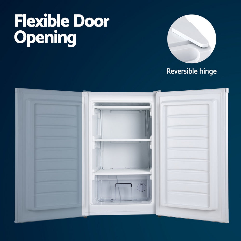 Devanti 81L Upright Freezer Fridge White DEVANTI