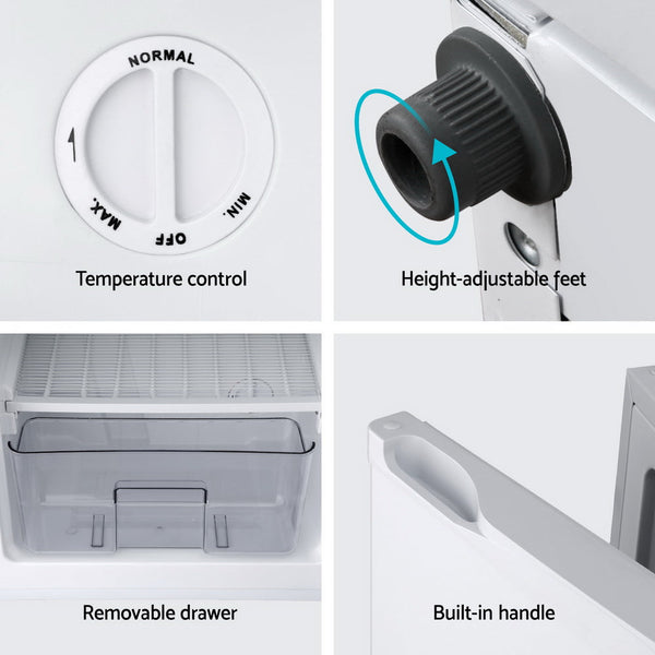 Devanti 81L Upright Freezer Fridge White DEVANTI