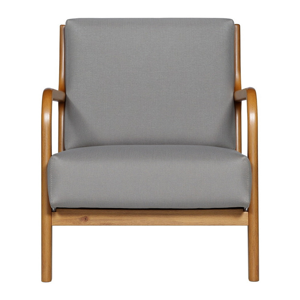 Artiss Armchair Fabric Light Grey Awezingly