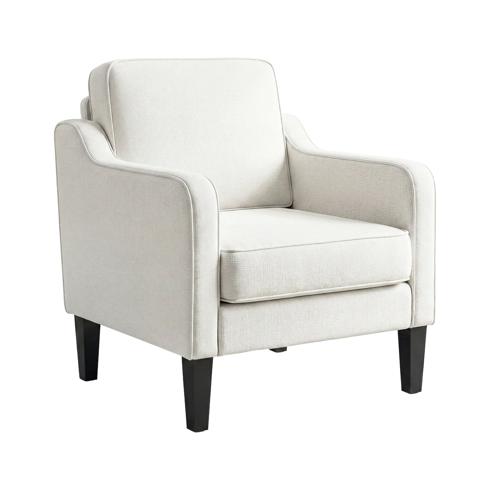 Artiss Armchair Lounge Accent Chair Linen Fabric Beige Awezingly