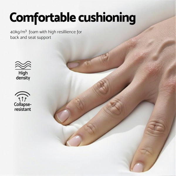 Artiss Dining Chairs Set of 4 Velvet Channel Tufted Yellow Artiss