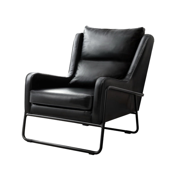 Artiss Armchair Accent Chair PU Leather Wingback Black Artiss