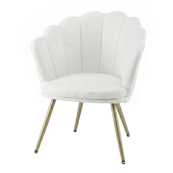 Artiss Armchair Teddy Fleece White Callista Awezingly