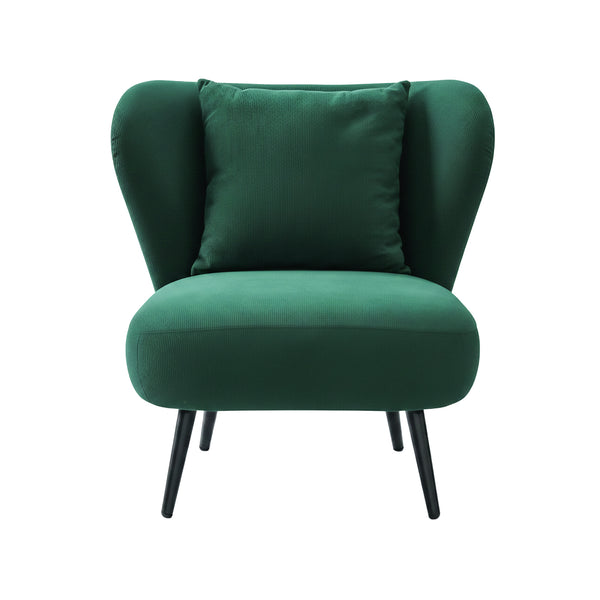 Artiss Armchair Accent Chair Lounge Tub Sofa Couch Corduroy Velvet Green Awezingly