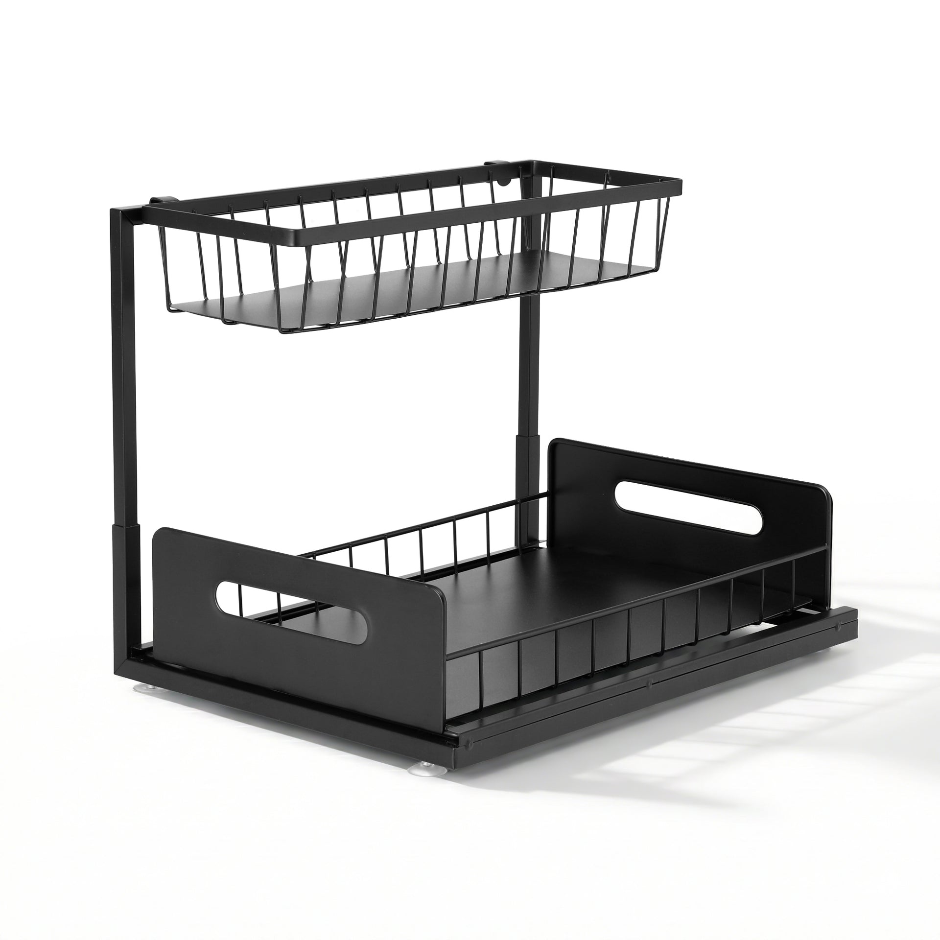 Artiss Under Sink Organizer Storage L Shape 1 Pull Out Drawers Kitchen Cabinet Shelf Awezingly