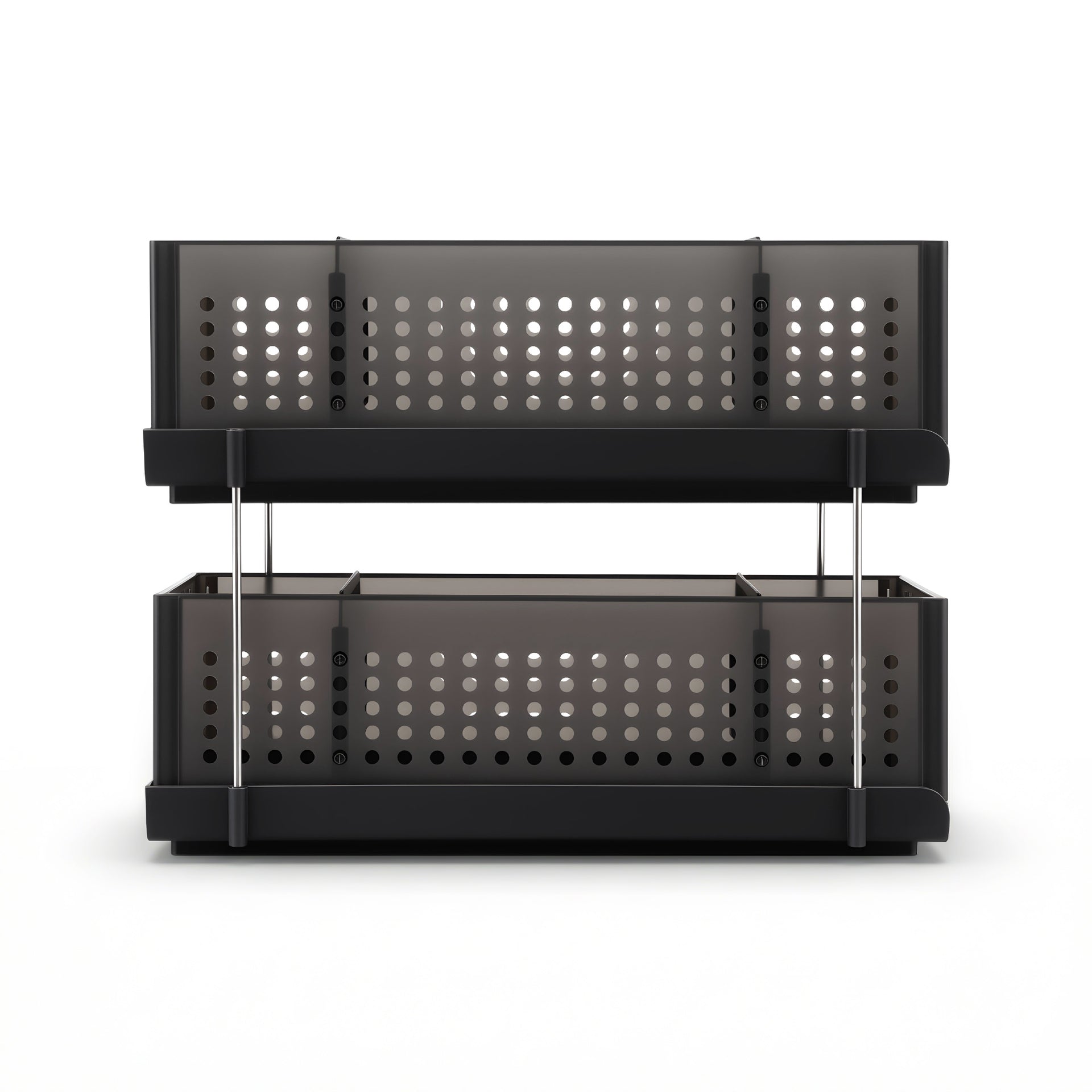 Artiss Under Sink Organizer 2 Tier Pull Out Drawer with Removable Baskets & Divider Awezingly